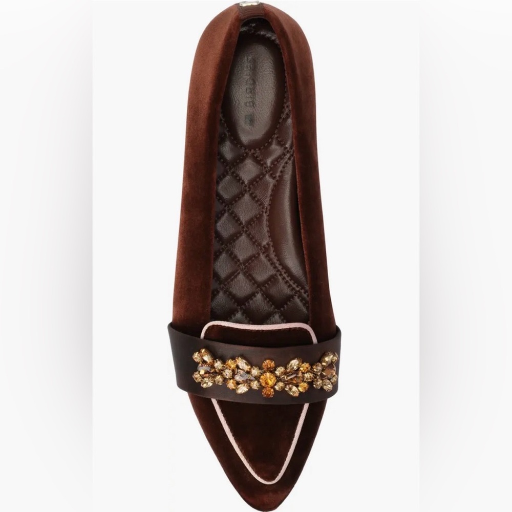 Birdies The Sparrow Brandy Jeweled Flats